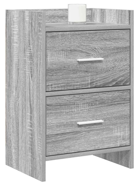Éjjeliszekrények 2 pcs Szürke Sonoma 40 x 30 x 60 cm Szerelt Fa