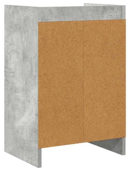 Éjjeliszekrények 2 pcs Betonszürke 40 x 30 x 60 cm Szerelt Fa