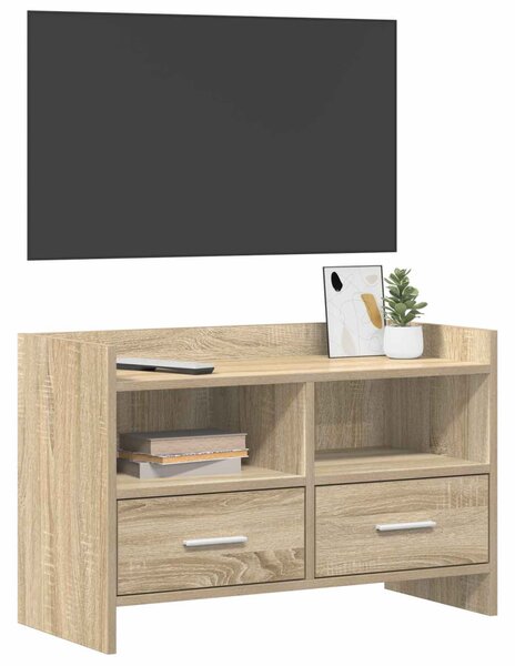 TV szekrény 71,5 x 33 x 47 cm Sonoma Tölgy Szerelt Fa
