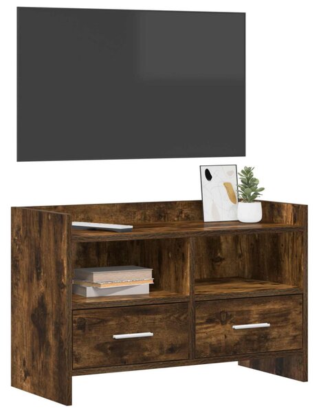 TV szekrény 71,5 x 33 x 47 cm Füstös Tölgy Szerelt Fa