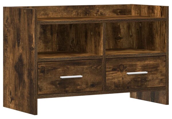 TV szekrény 71,5 x 33 x 47 cm Füstös Tölgy Szerelt Fa