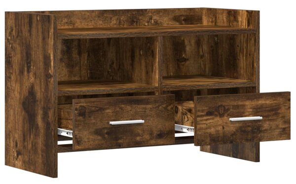 TV szekrény 71,5 x 33 x 47 cm Füstös Tölgy Szerelt Fa