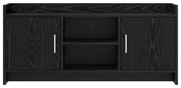 TV szekrény 102 x 33 x 47 cm Fekete Tölgy Szerelt Fa