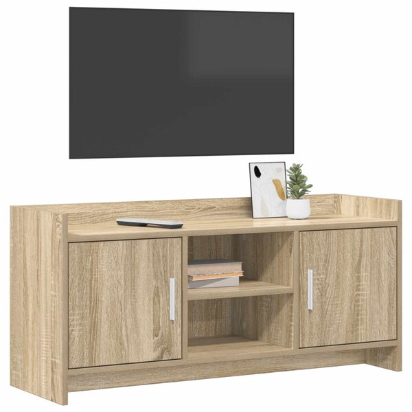 TV szekrény 102 x 33 x 47 cm Sonoma Tölgy Szerelt Fa