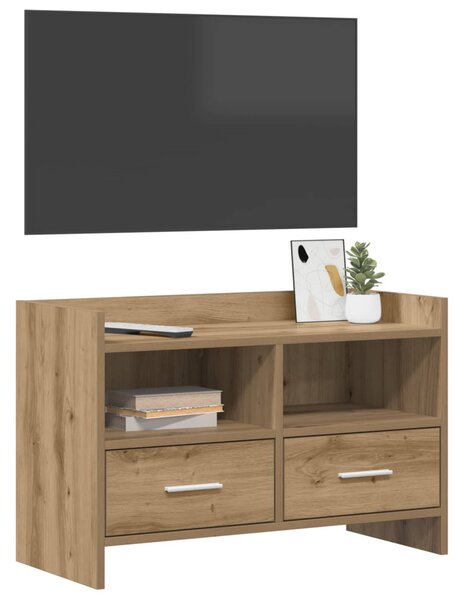 TV szekrény 71,5 x 33 x 47 cm Kézműves Tölgy Szerelt Fa