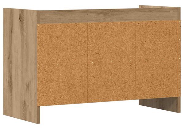 TV szekrény 71,5 x 33 x 47 cm Kézműves Tölgy Szerelt Fa