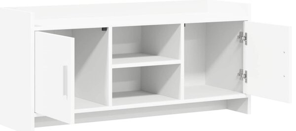 TV szekrény 102 x 33 x 47 cm Fehér Szerelt Fa