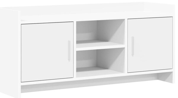 TV szekrény 102 x 33 x 47 cm Fehér Szerelt Fa