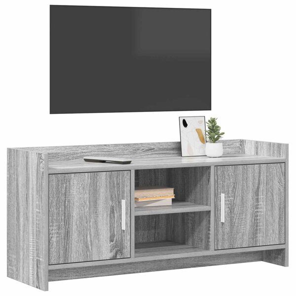 TV szekrény 102 x 33 x 47 cm Szürke Sonoma Szerelt Fa