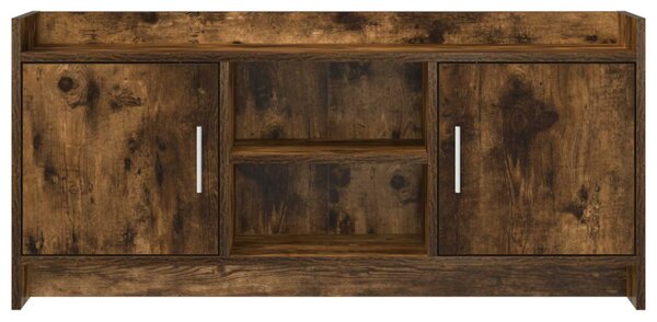 TV szekrény 102 x 33 x 47 cm Füstös Tölgy Szerelt Fa