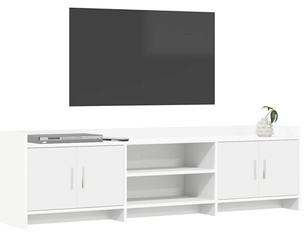TV szekrény 168 x 33 x 47 cm Fehér Szerelt Fa