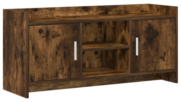TV szekrény 102 x 33 x 47 cm Füstös Tölgy Szerelt Fa