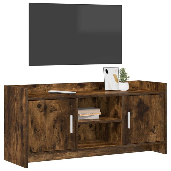 TV szekrény 102 x 33 x 47 cm Füstös Tölgy Szerelt Fa
