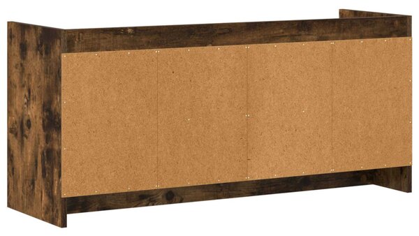 TV szekrény 102 x 33 x 47 cm Füstös Tölgy Szerelt Fa