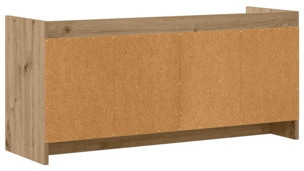 TV szekrény 102 x 33 x 47 cm Kézműves Tölgy Szerelt Fa