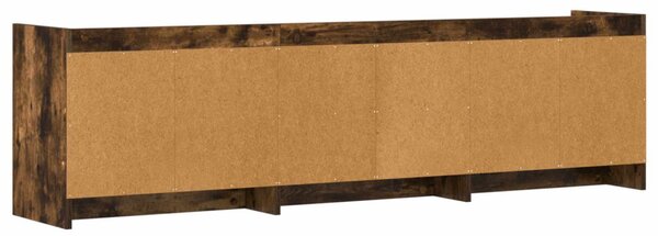 TV szekrény 168 x 33 x 47 cm Füstös Tölgy Szerelt Fa