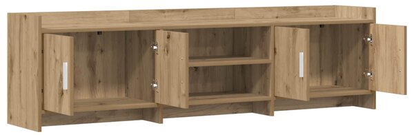 TV szekrény 168 x 33 x 47 cm Kézműves Tölgy Szerelt Fa