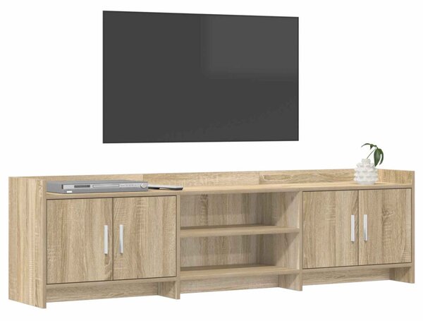 TV szekrény 168 x 33 x 47 cm Sonoma Tölgy Szerelt Fa