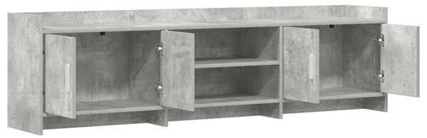 TV szekrény 168 x 33 x 47 cm Betonszürke Szerelt Fa