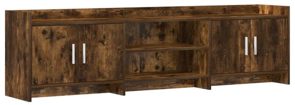 TV szekrény 168 x 33 x 47 cm Füstös Tölgy Szerelt Fa