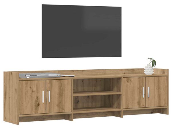 TV szekrény 168 x 33 x 47 cm Kézműves Tölgy Szerelt Fa