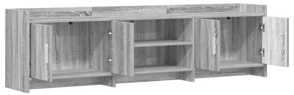 TV szekrény 168 x 33 x 47 cm Szürke Sonoma Szerelt Fa
