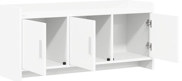 TV szekrény 102 x 33 x 47 cm Fehér Szerelt Fa