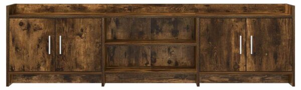TV szekrény 168 x 33 x 47 cm Füstös Tölgy Szerelt Fa