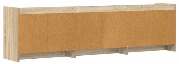 TV szekrény 168 x 33 x 47 cm Sonoma Tölgy Szerelt Fa