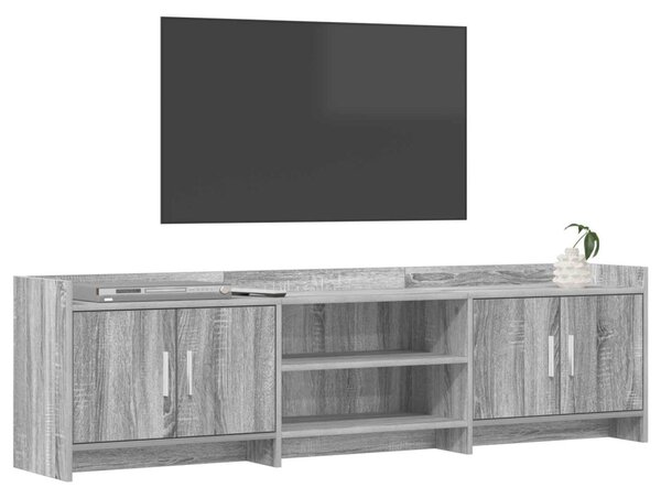 TV szekrény 168 x 33 x 47 cm Szürke Sonoma Szerelt Fa