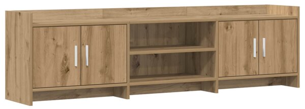 TV szekrény 168 x 33 x 47 cm Kézműves Tölgy Szerelt Fa
