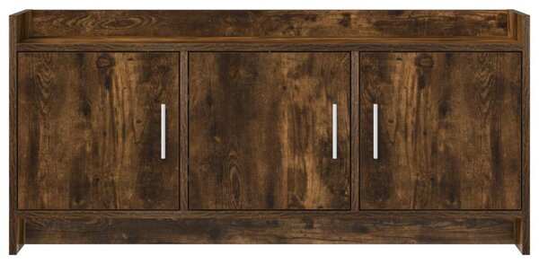 TV szekrény 102 x 33 x 47 cm Füstös Tölgy Szerelt Fa