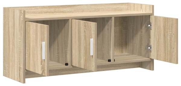 TV szekrény 102 x 33 x 47 cm Sonoma Tölgy Szerelt Fa
