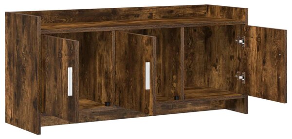 TV szekrény 102 x 33 x 47 cm Füstös Tölgy Szerelt Fa