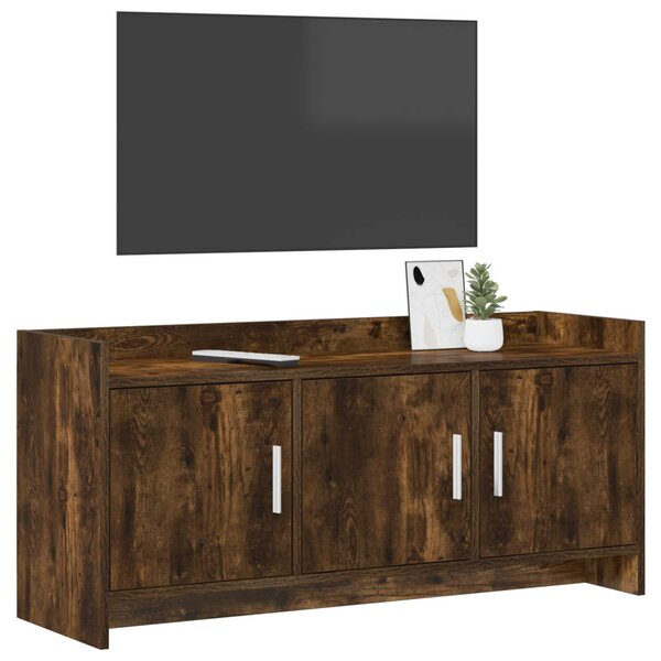 TV szekrény 102 x 33 x 47 cm Füstös Tölgy Szerelt Fa
