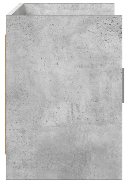TV szekrény 102 x 33 x 47 cm Betonszürke Szerelt Fa