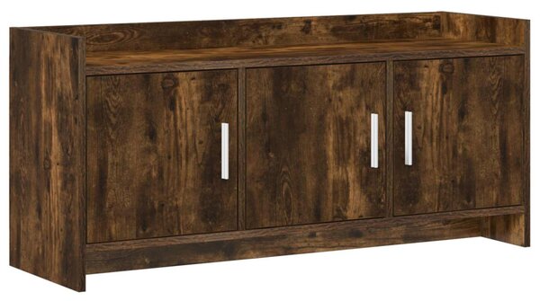 TV szekrény 102 x 33 x 47 cm Füstös Tölgy Szerelt Fa