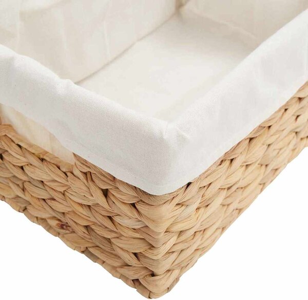 Tárolókosarak 3 pcs Természetes Vízi jácint