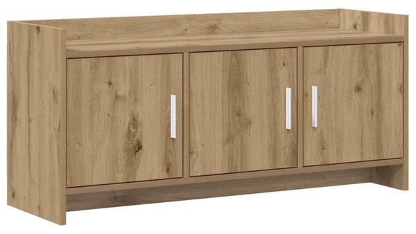 TV szekrény 102 x 33 x 47 cm Kézműves Tölgy Szerelt Fa