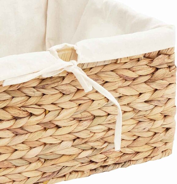 Tárolókosarak 3 pcs Természetes Vízi jácint