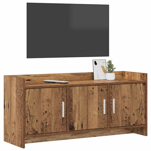 TV szekrény 102 x 33 x 47 cm Antik Fa Szerelt Fa