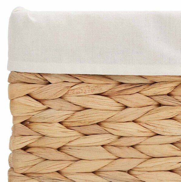Tárolókosarak 3 pcs Természetes Vízi jácint
