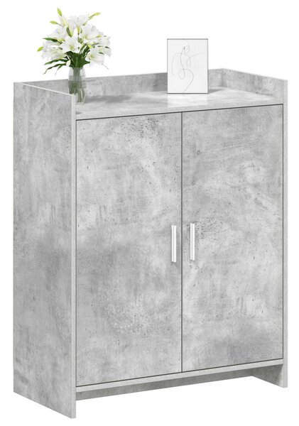 Cipőszekrény tárolóval Betonszürke 73,5 x 36 x 92 cm Szerelt Fa