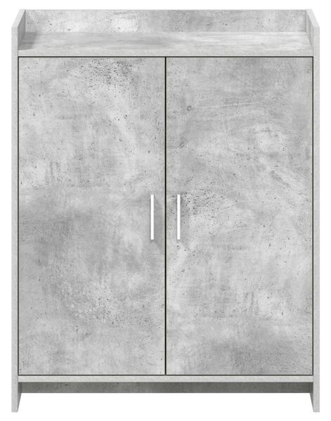 Cipőszekrény tárolóval Betonszürke 73,5 x 36 x 92 cm Szerelt Fa