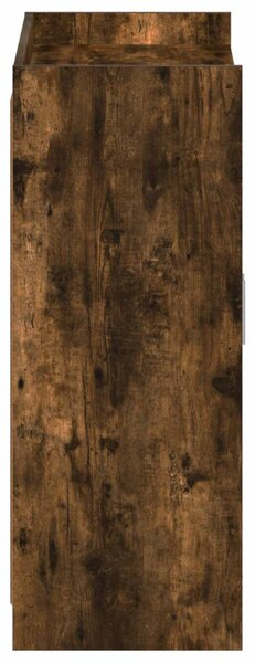 Cipőszekrény ajtóval Füstös Tölgy 73,5 x 36 x 92 cm Szerelt Fa