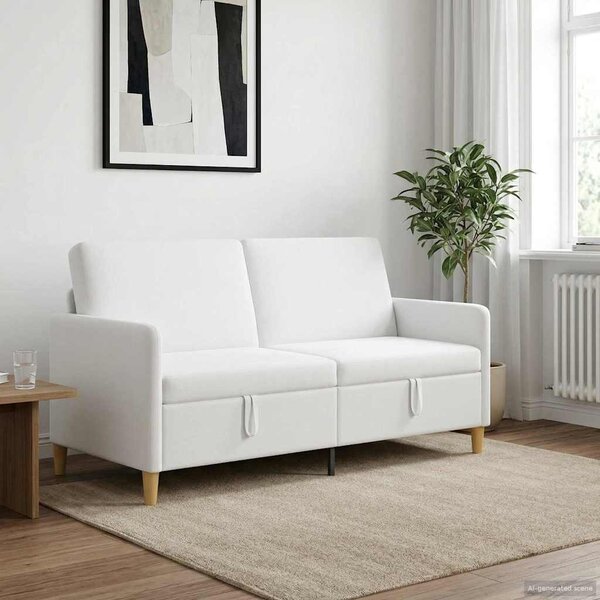 Tárolós Kanapé Fehér 172 x 78 x 87 cm Poliészter
