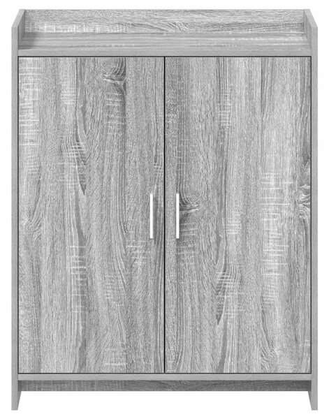 Cipőszekrény ajtóval Szürke Sonoma 73,5 x 36 x 92 cm Szerelt Fa