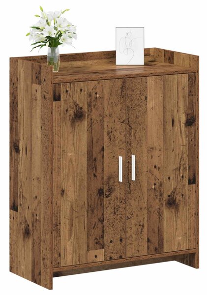 Cipőszekrény tárolóval Antik Fa 73,5 x 36 x 92 cm Szerelt Fa