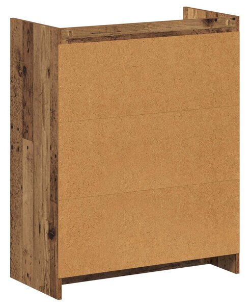 Cipőszekrény tárolóval Antik Fa 73,5 x 36 x 92 cm Szerelt Fa