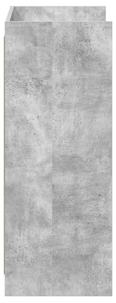Cipőszekrény tárolóval Betonszürke 48 x 36 x 92 cm Szerelt Fa